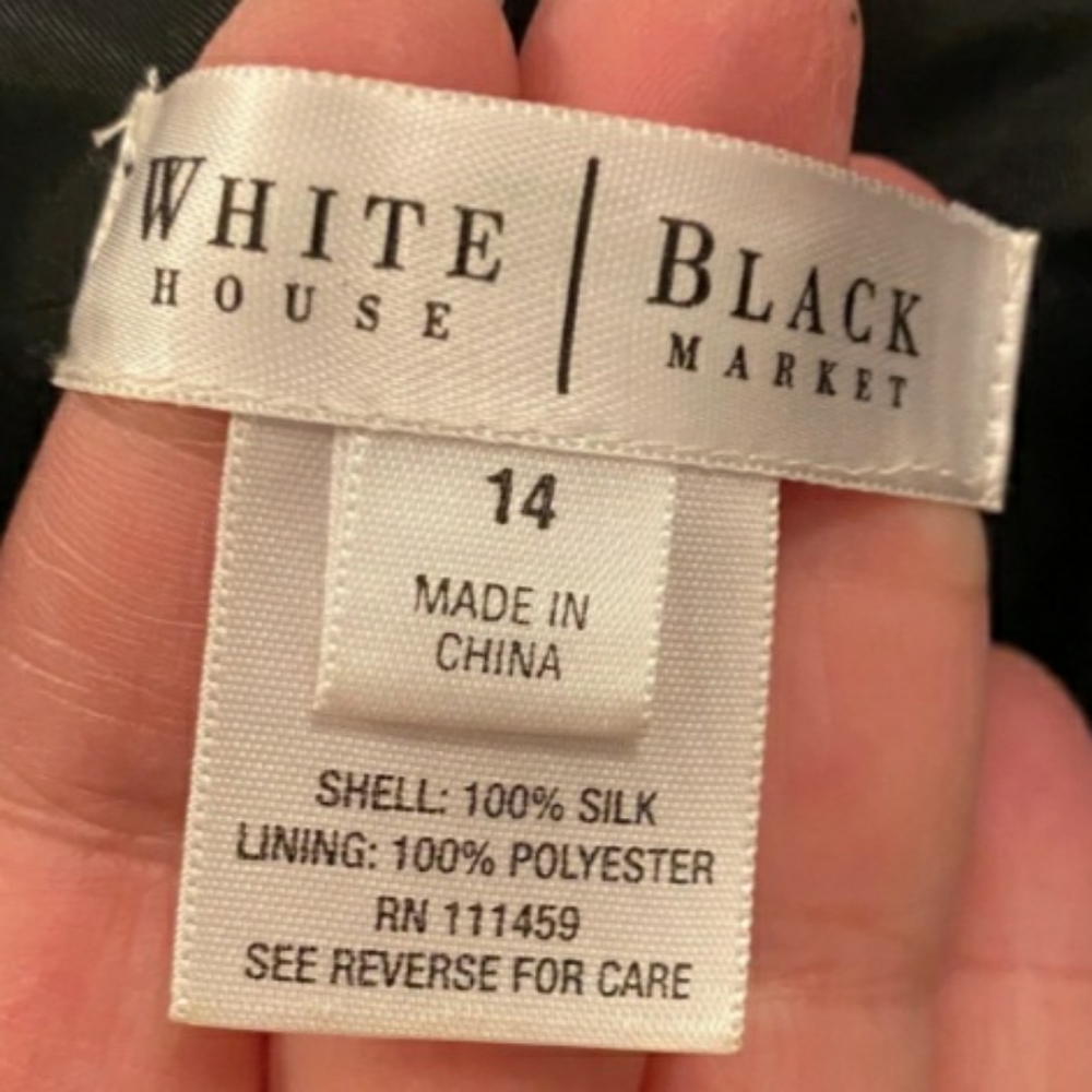 White house black market raw ruffle dress - Picture 5 of 8